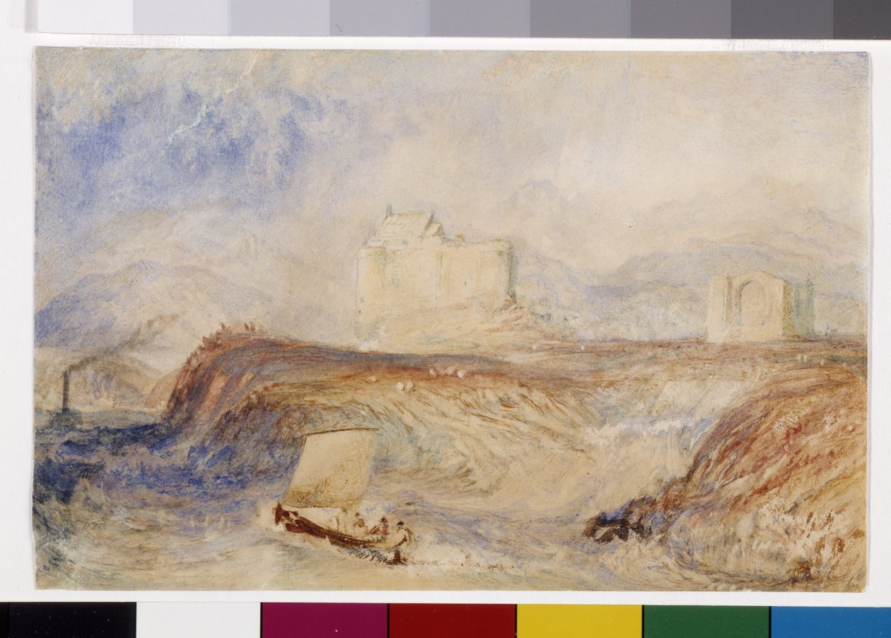 Dunstaffnage (acuarela y gouache sobre papel blanco) de Joseph Mallord William Turner