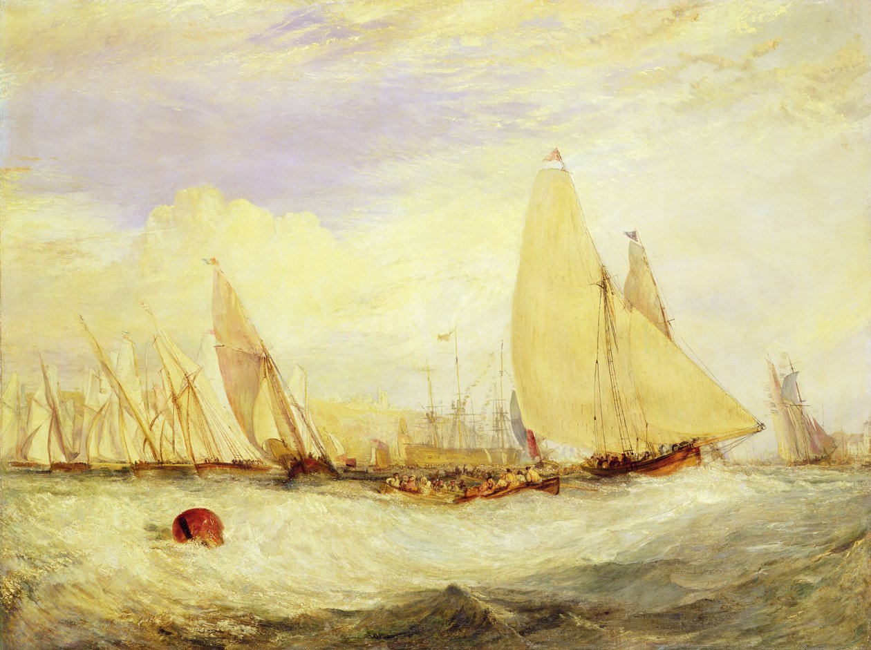 East Cowes Castle, la sede de J Nash Esq., la regata batiendo a barlovento de Joseph Mallord William Turner