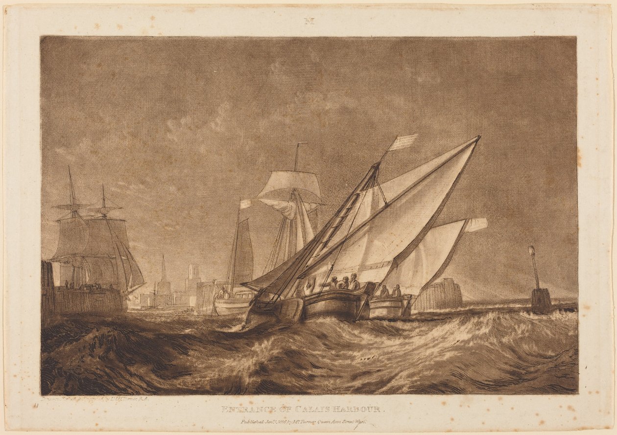 Entrada al puerto de Calais de Joseph Mallord William Turner