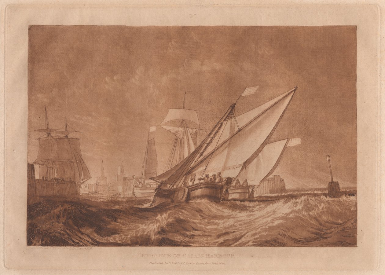 Entrada al puerto de Calais de Joseph Mallord William Turner