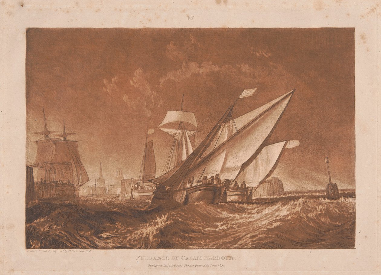 Entrada al puerto de Calais de Joseph Mallord William Turner