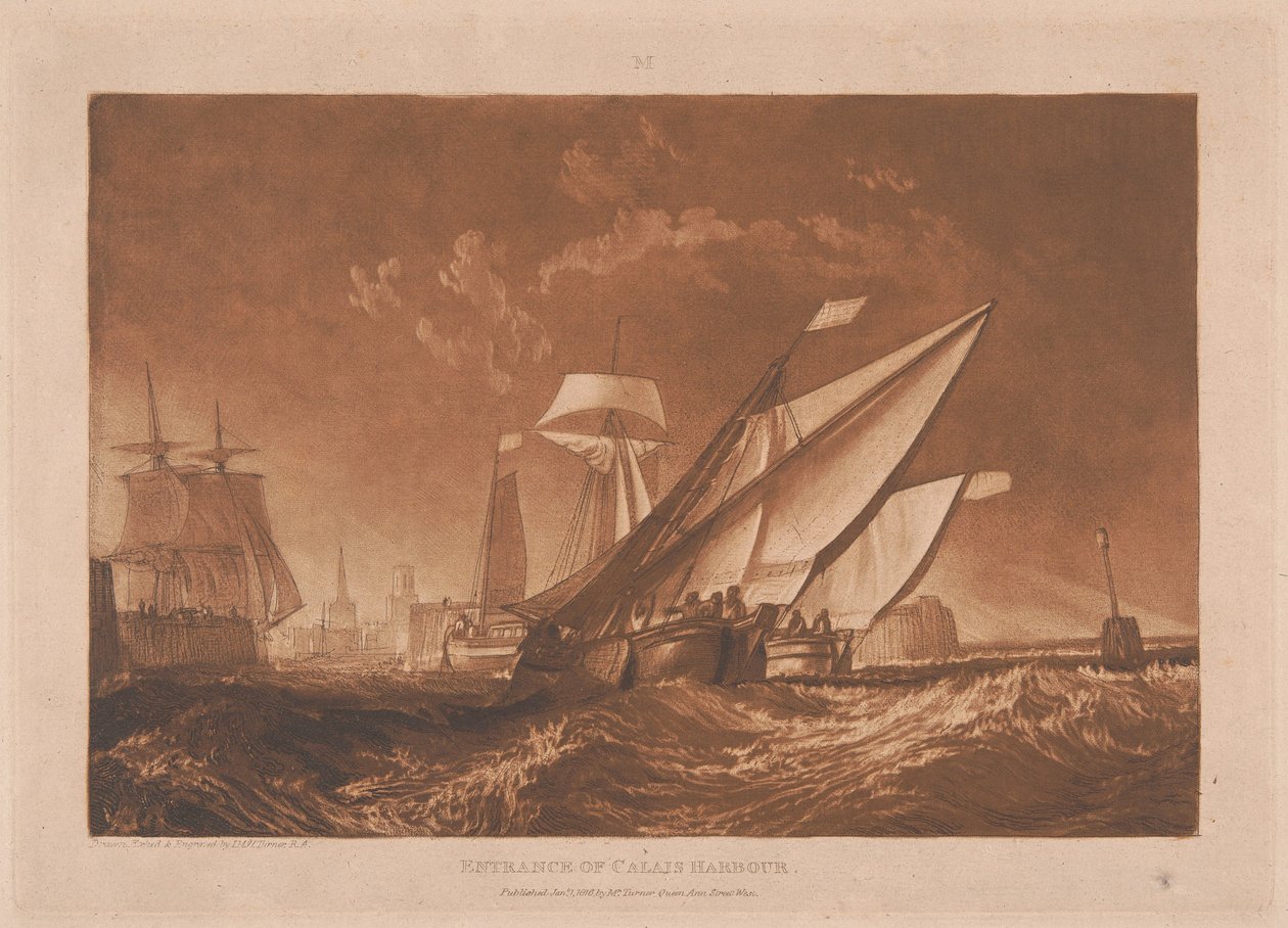 Entrada del puerto de Calais de Joseph Mallord William Turner