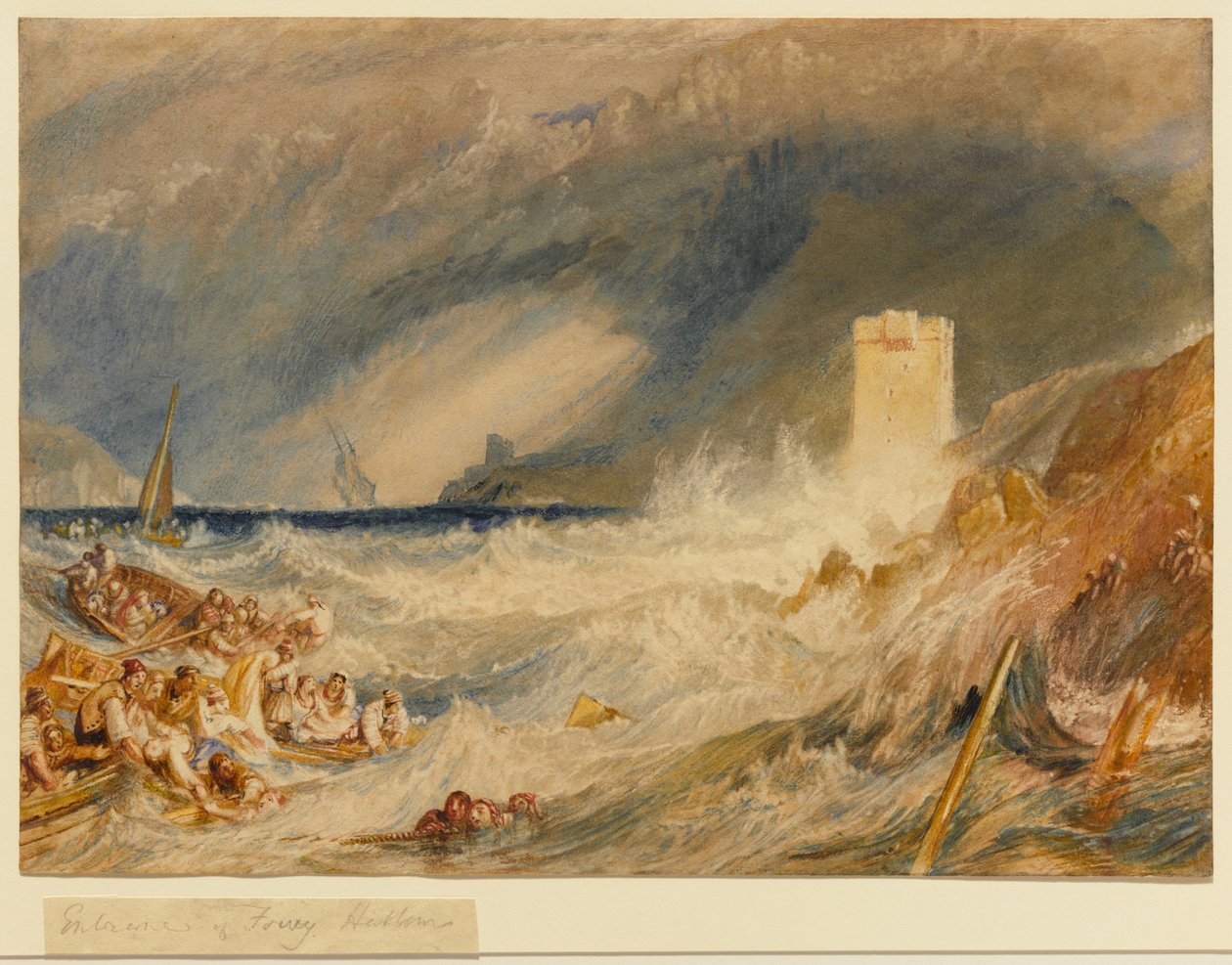 Entrada al puerto de Fowey, Cornualles de Joseph Mallord William Turner