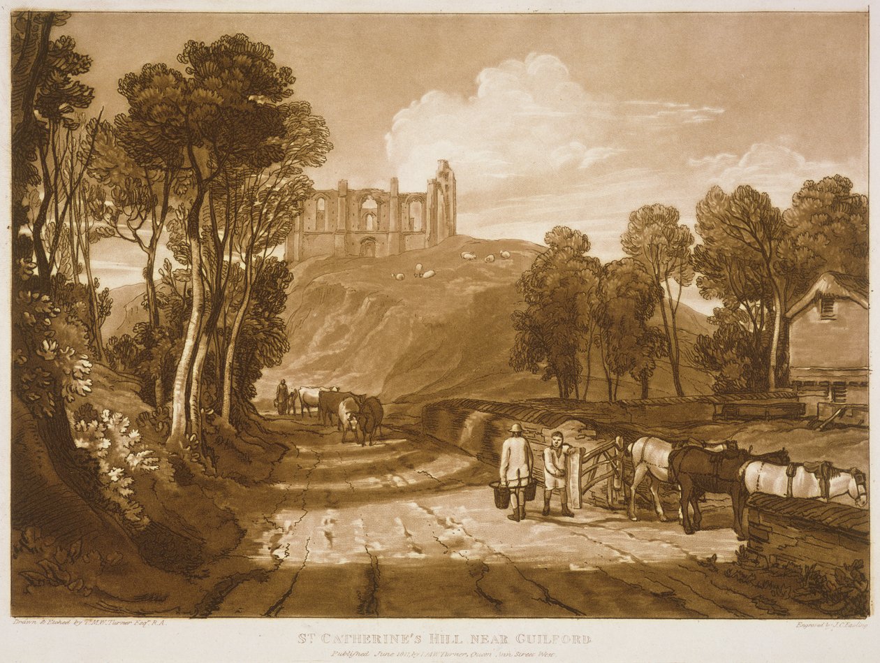 Colina de Santa Catalina cerca de Guildford, del 