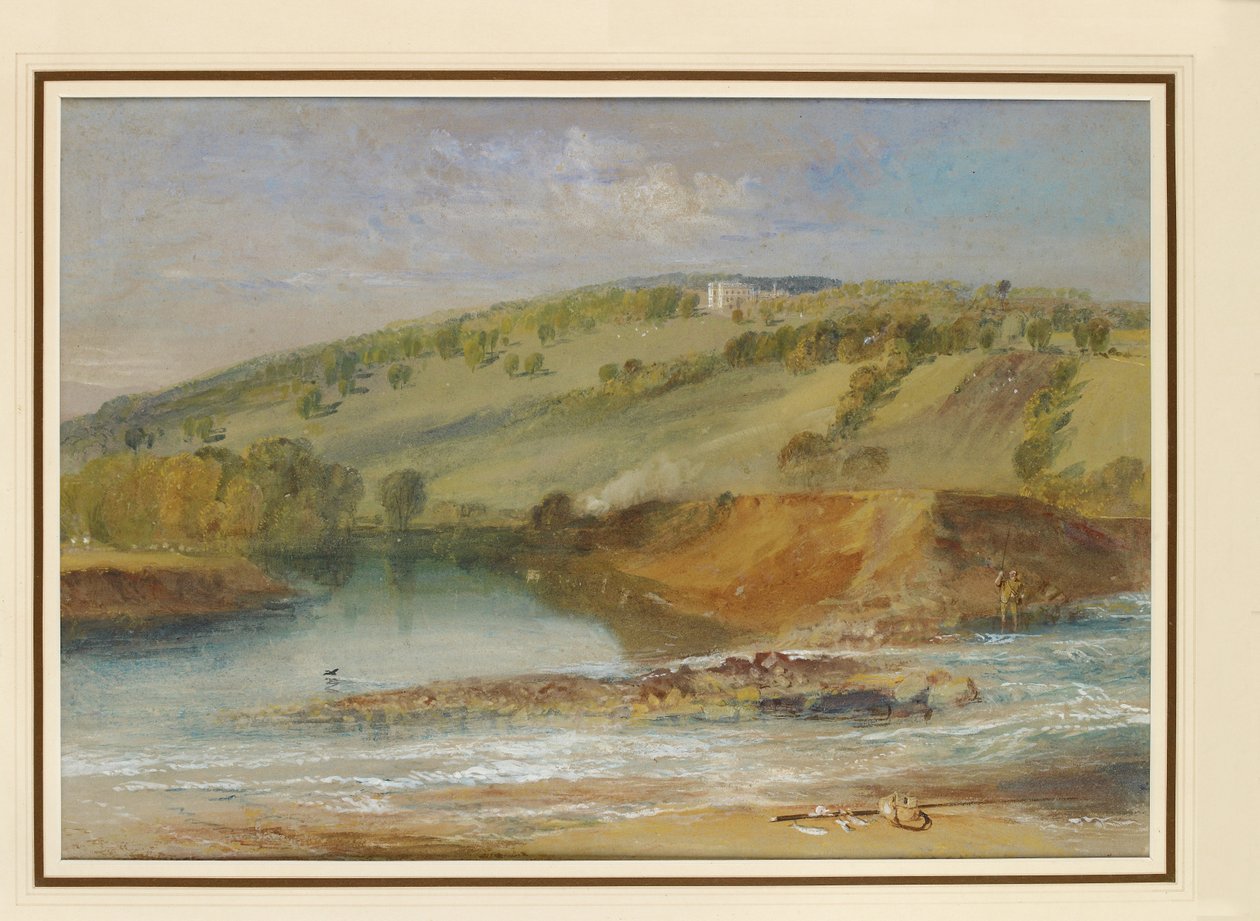 Farnley Hall, desde la confluencia del Wharfe y el Washburn de Joseph Mallord William Turner