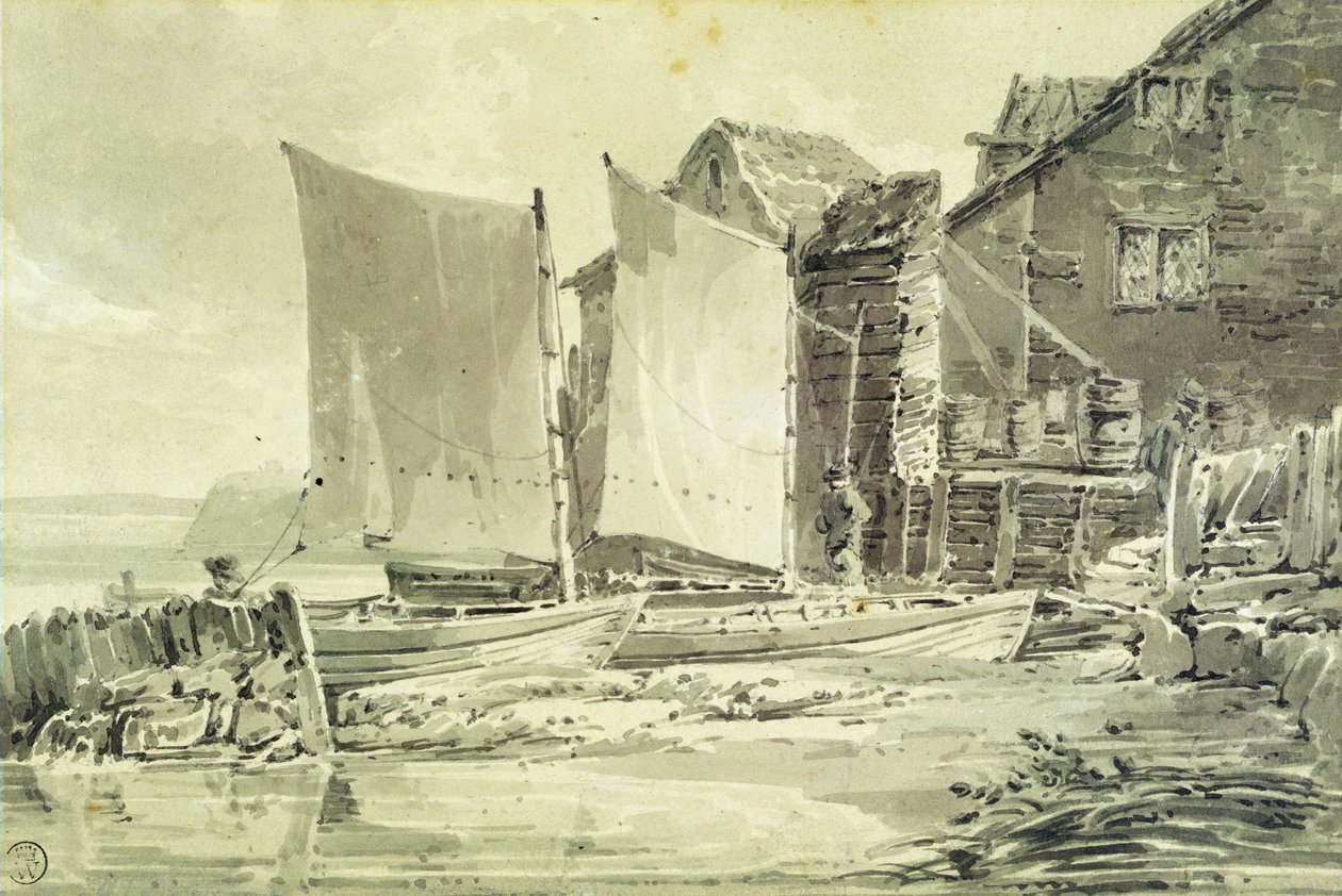 Cabaña de pescador, Dover de Joseph Mallord William Turner