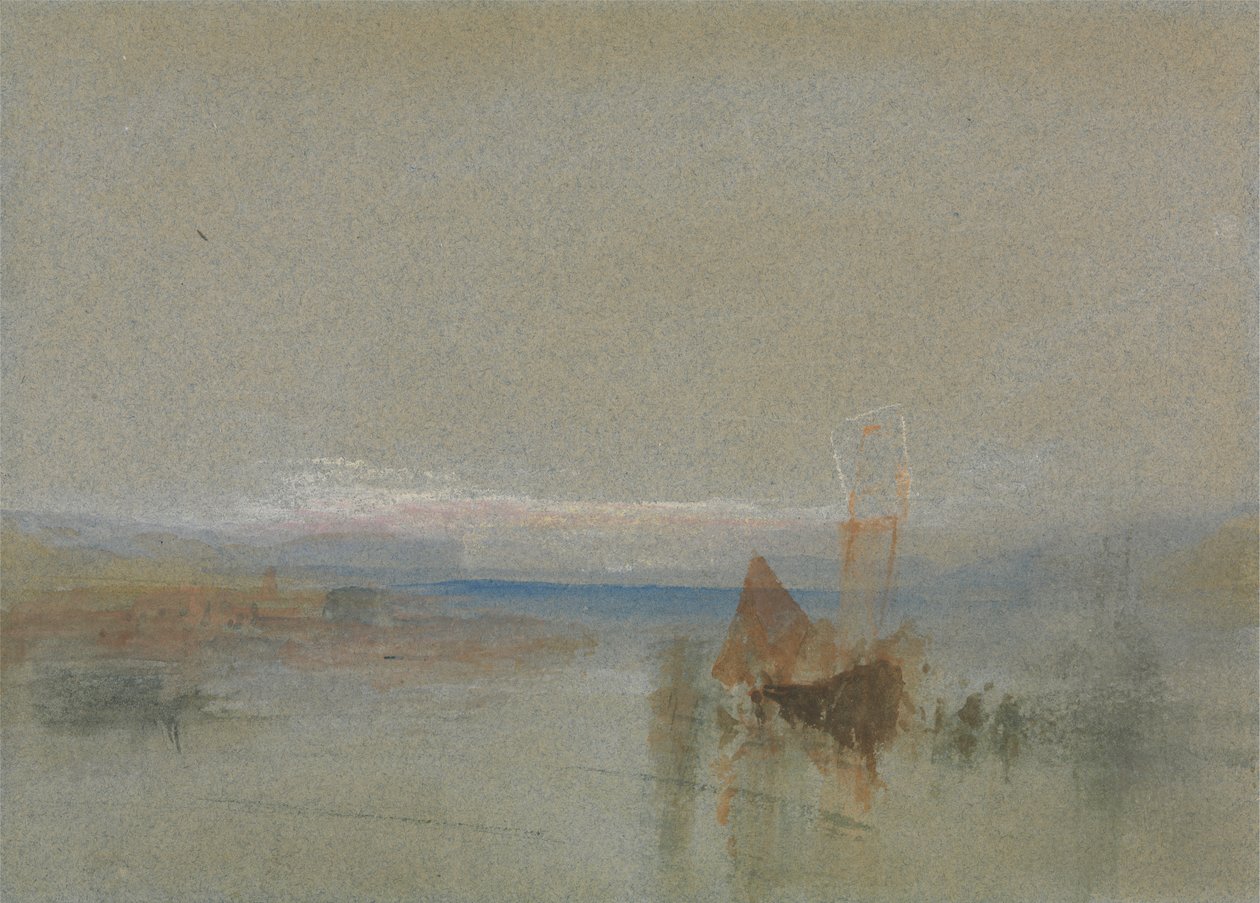 Barcos de pesca encallados frente al Havre de Joseph Mallord William Turner