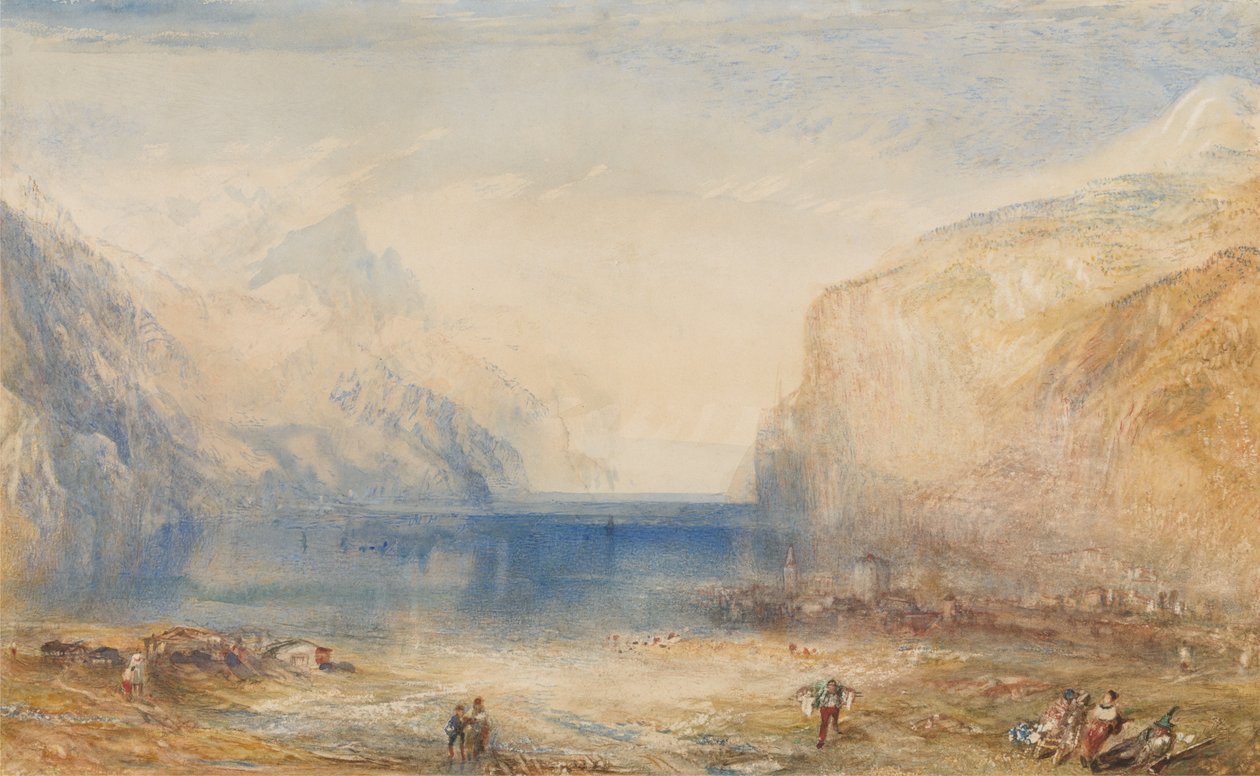 Fluelen: Por la mañana (Mirando hacia el lago) de Joseph Mallord William Turner