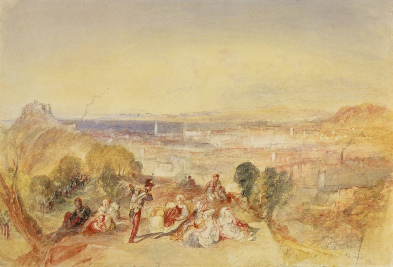 Génova, Italia, c.1851 (acuarela sobre papel) de Joseph Mallord William Turner