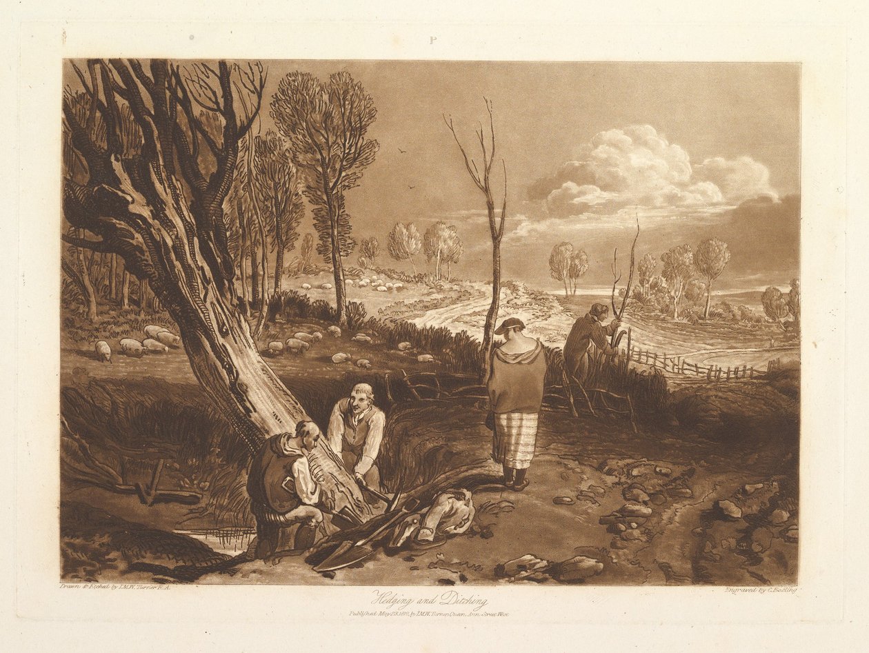 Setos y zanjas, parte X, placa 47, 23 de mayo de 1812 de Joseph Mallord William Turner