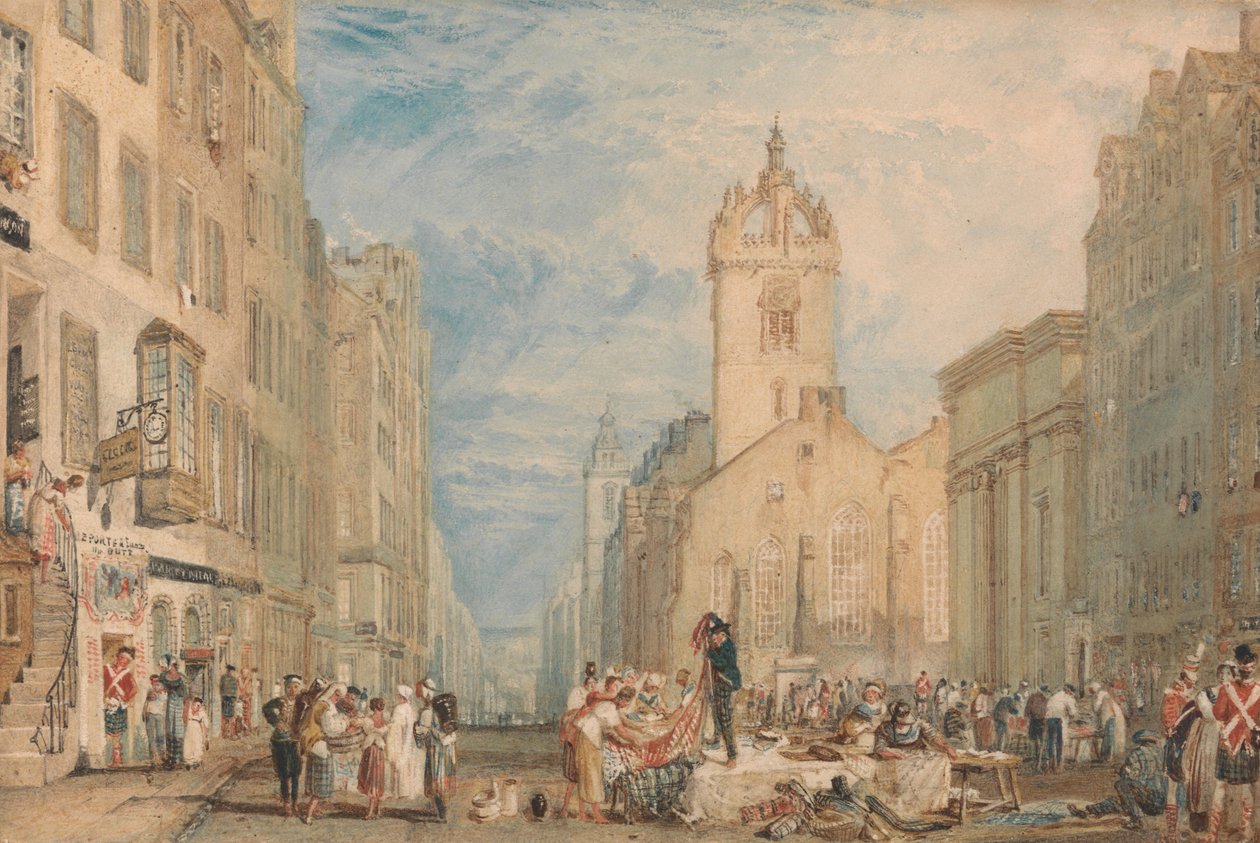 High Street, Edimburgo de Joseph Mallord William Turner