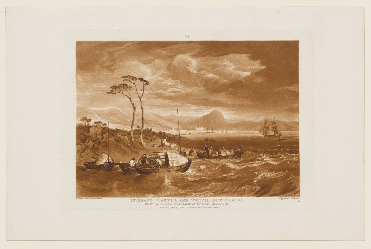 Castillo y ciudad de Inveraray de Joseph Mallord William Turner