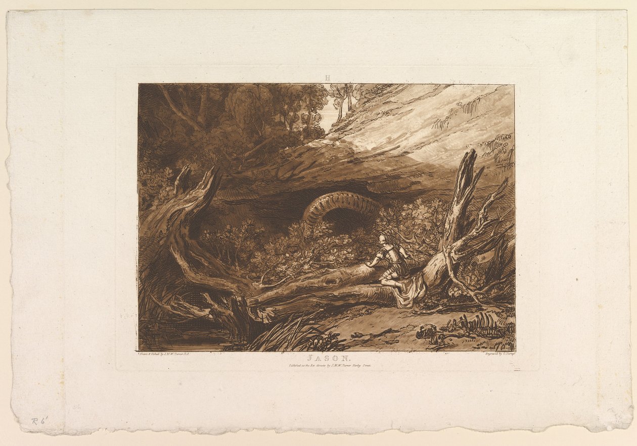 Jason Liber Studiorum, parte I, placa 6, 11 de junio de 1807 de Joseph Mallord William Turner