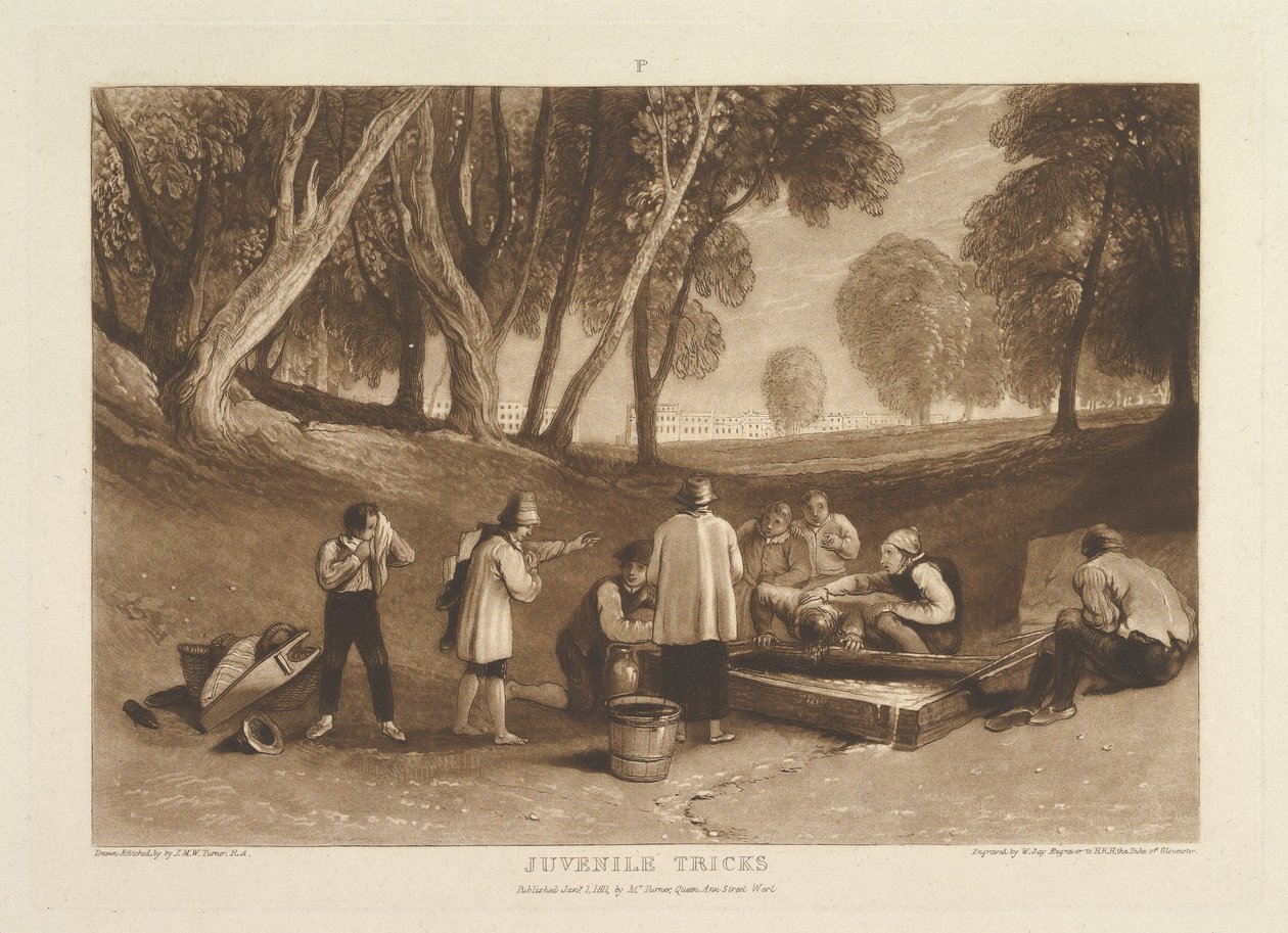 Travesuras Juveniles Liber Studiorum, parte V, placa 22, 1 de enero de 1811 de Joseph Mallord William Turner