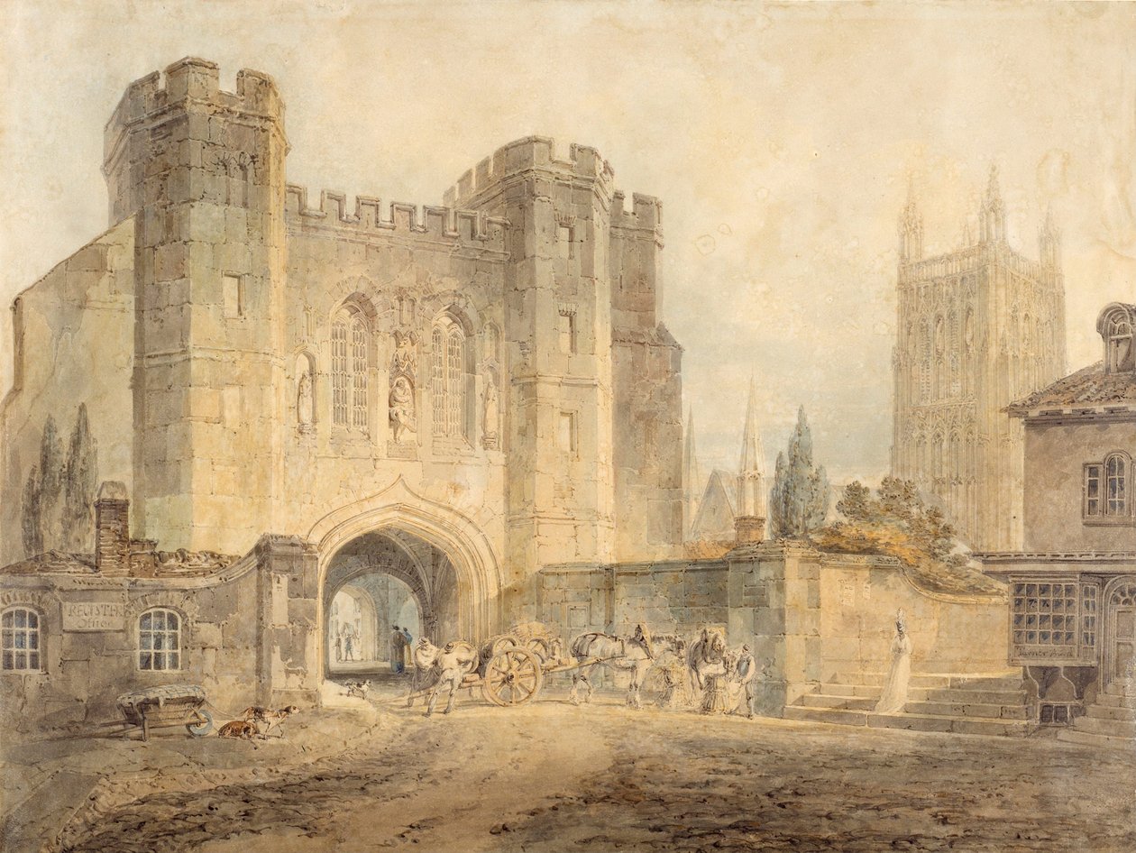 La Puerta del Rey Edgar, Worcester de Joseph Mallord William Turner
