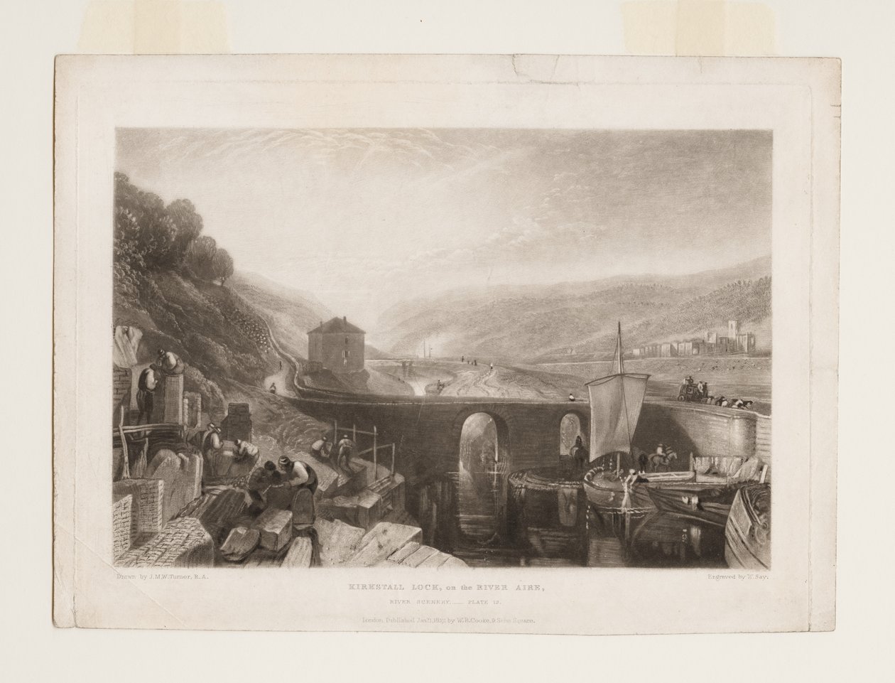 Cerradura de Kirkstall en el río Aire de Joseph Mallord William Turner