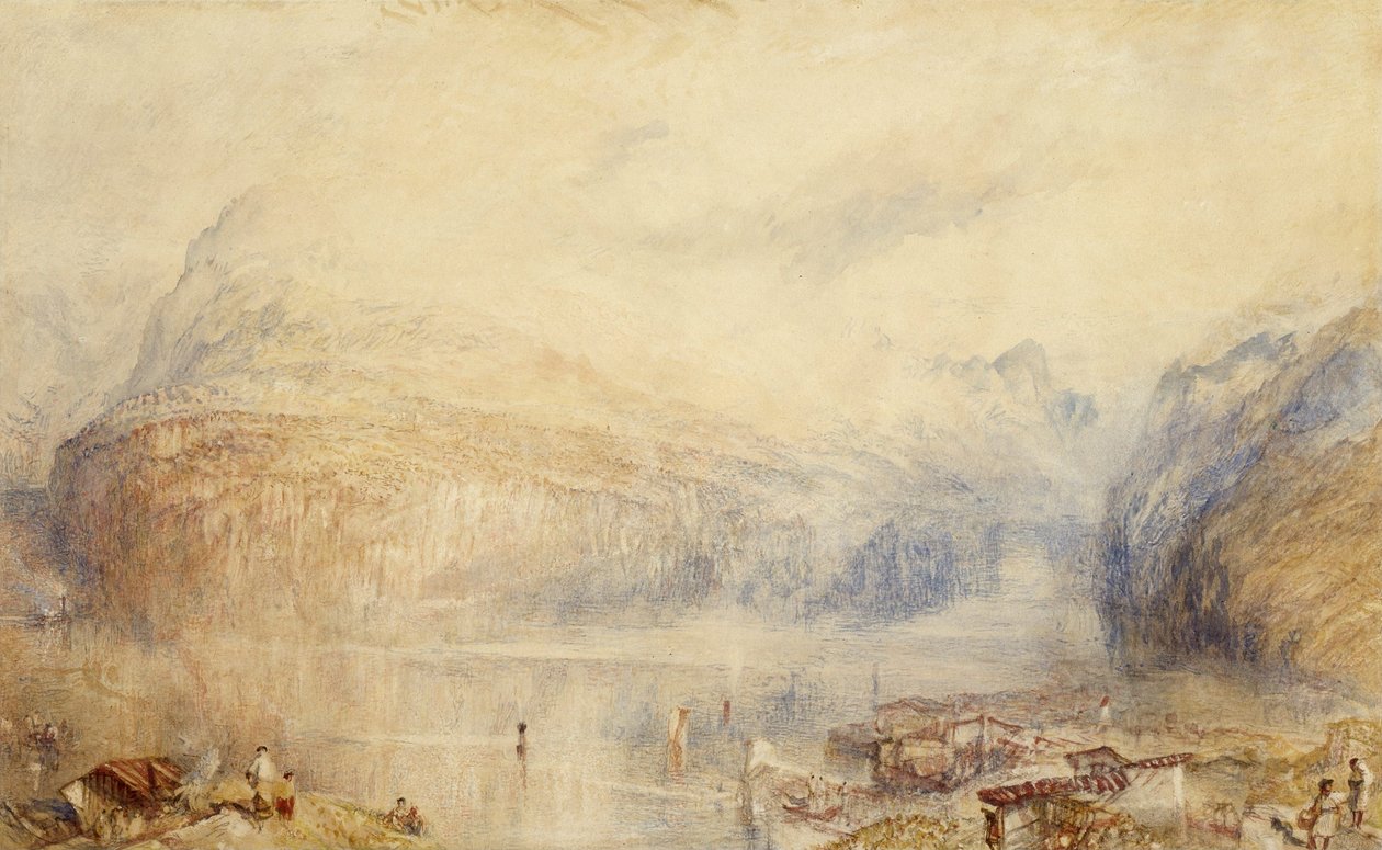 El lago de Lucerna desde Brunnen de Joseph Mallord William Turner