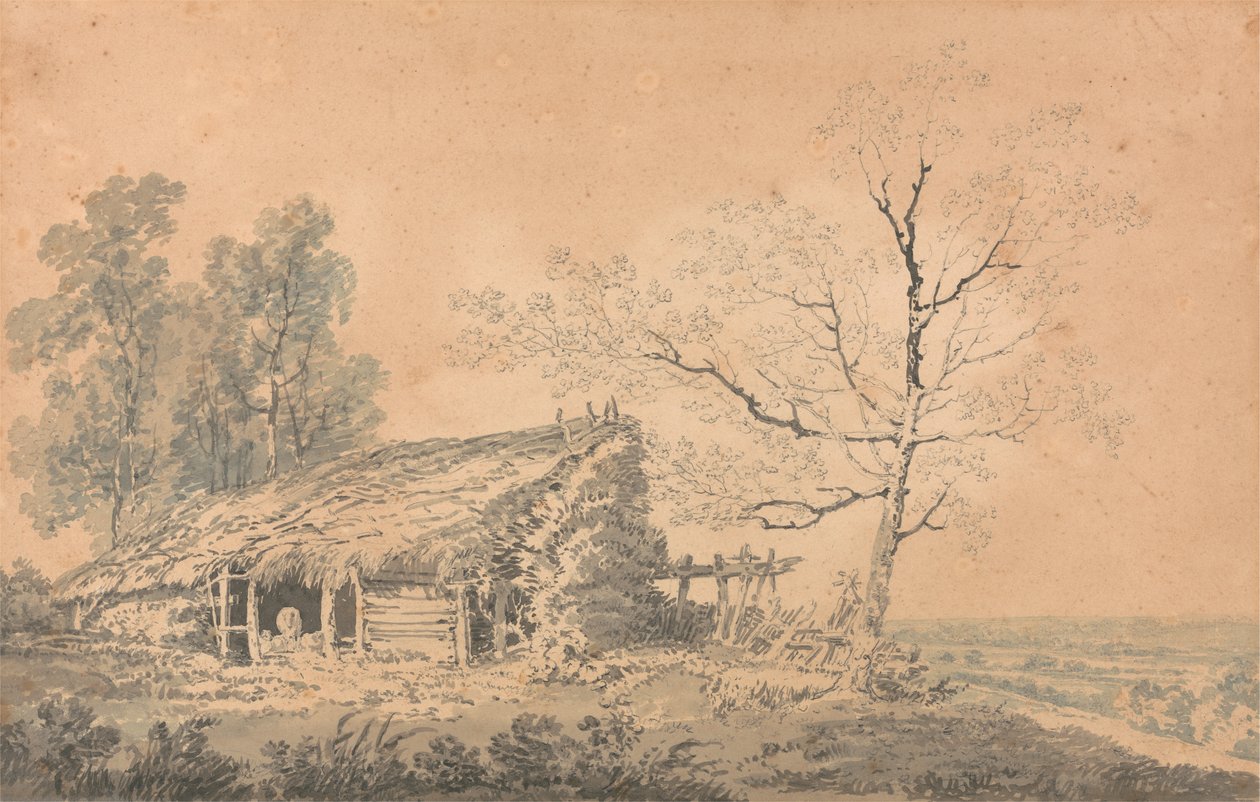 Paisaje con granero, c.1795 de Joseph Mallord William Turner