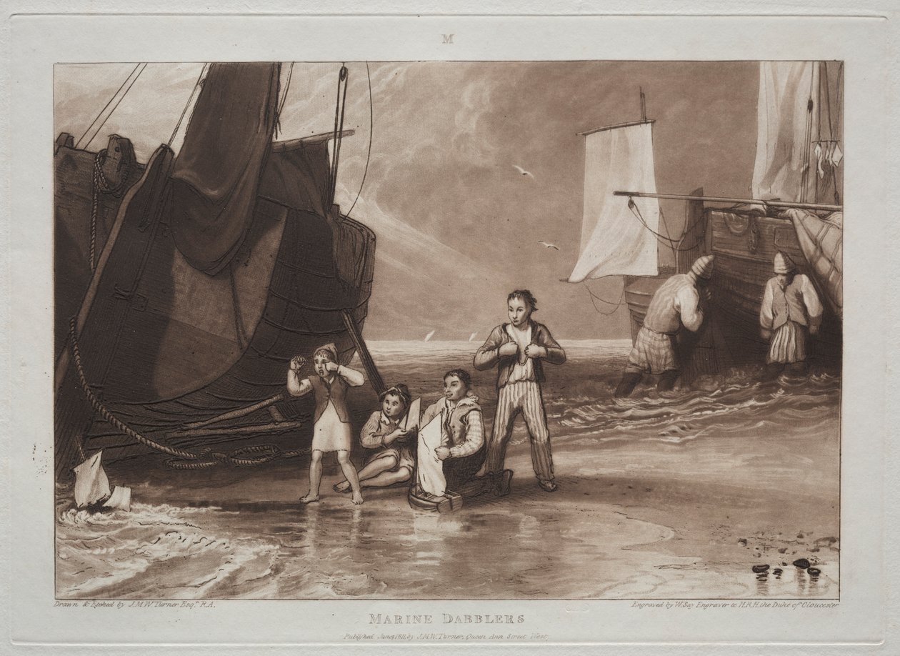 Liber Studiorum: Aficionados al mar de Joseph Mallord William Turner