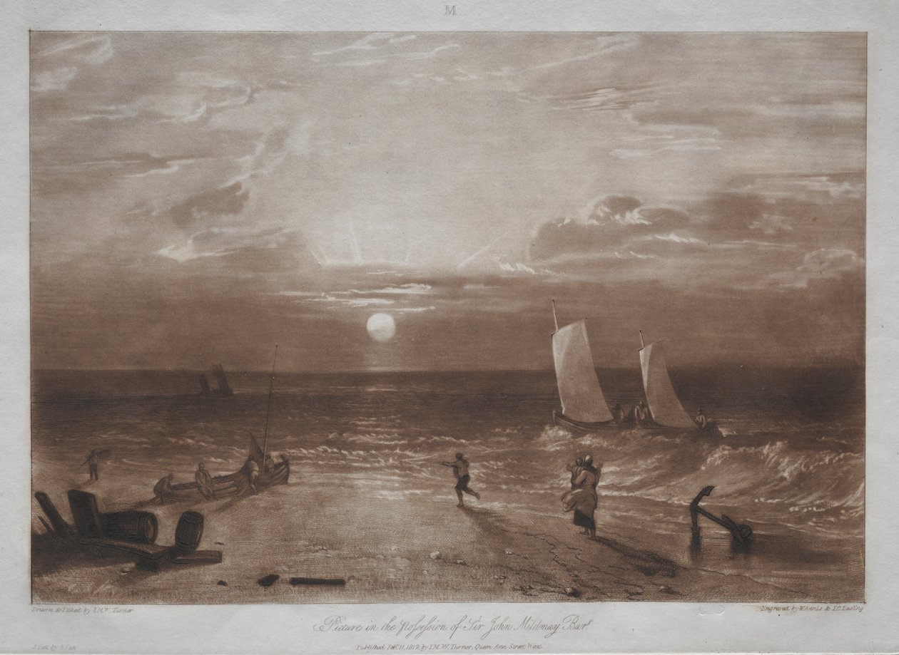 Liber Studiorum: Paisaje marino de Mildmay de Joseph Mallord William Turner