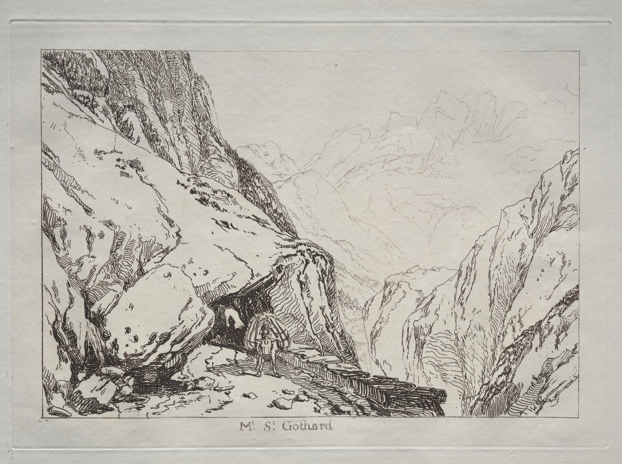 Liber Studiorum: Monte San Gotardo de Joseph Mallord William Turner