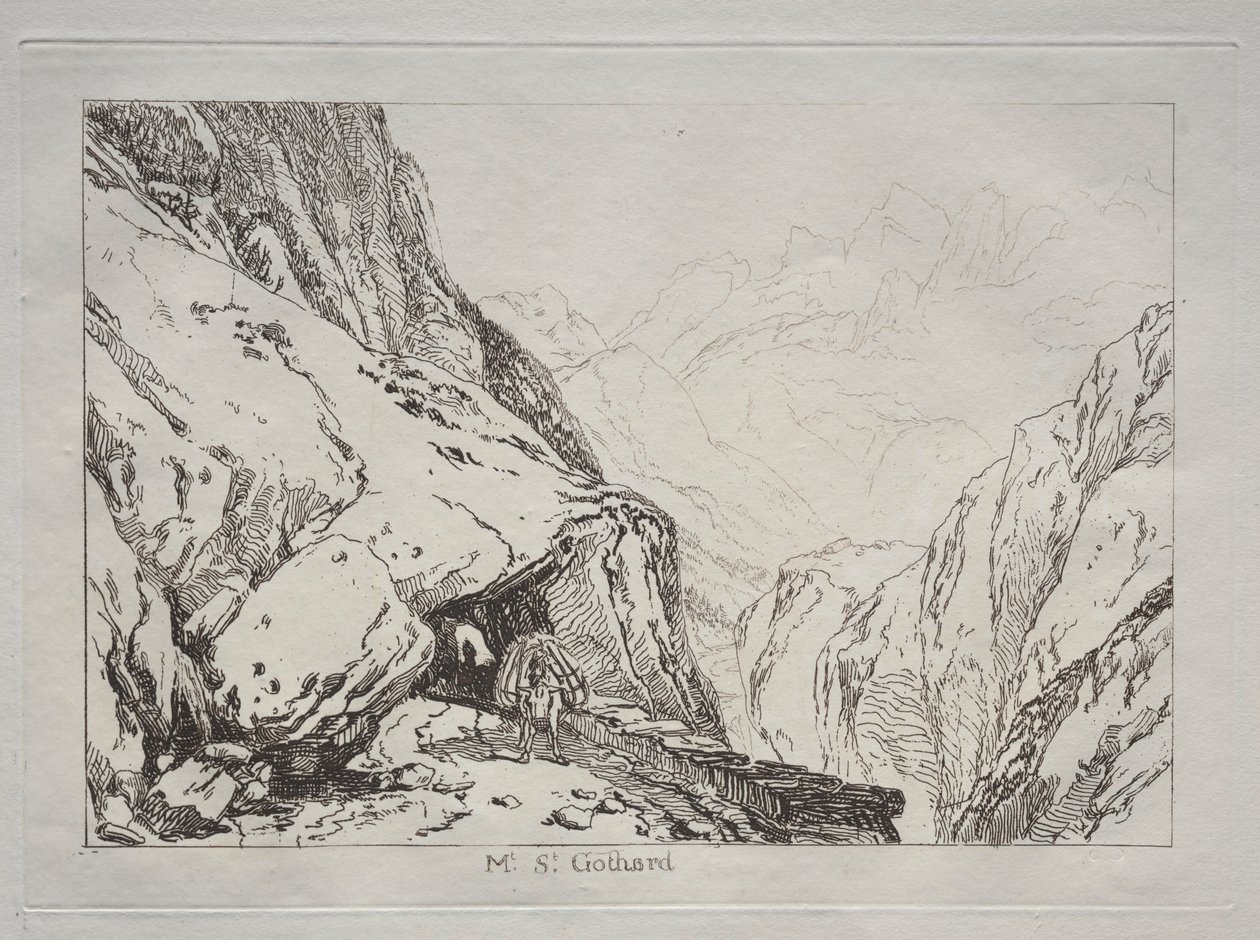 Liber Studiorum: Monte St. Gothard de Joseph Mallord William Turner