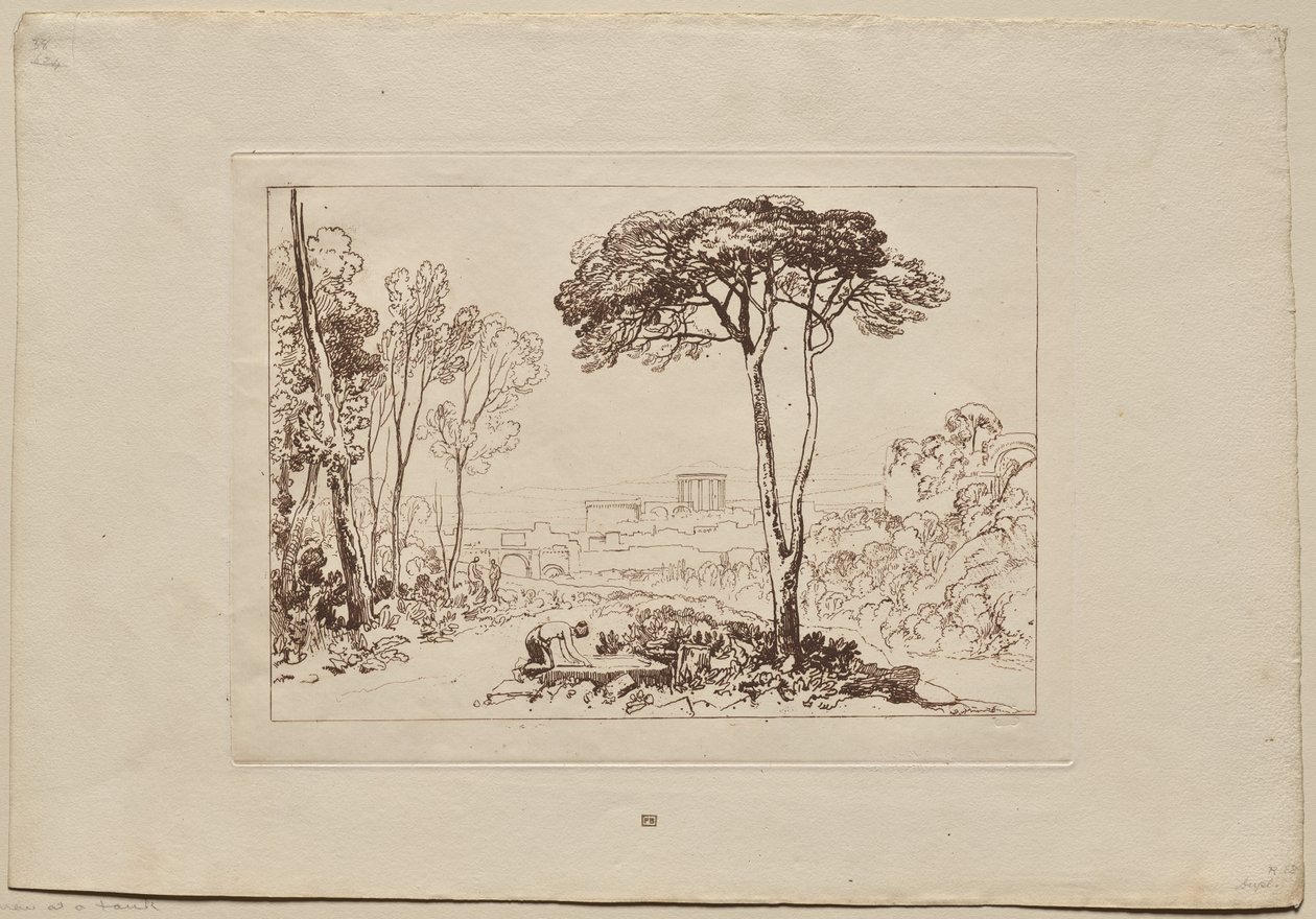 Liber Studiorum: Escena en la Campagna de Joseph Mallord William Turner