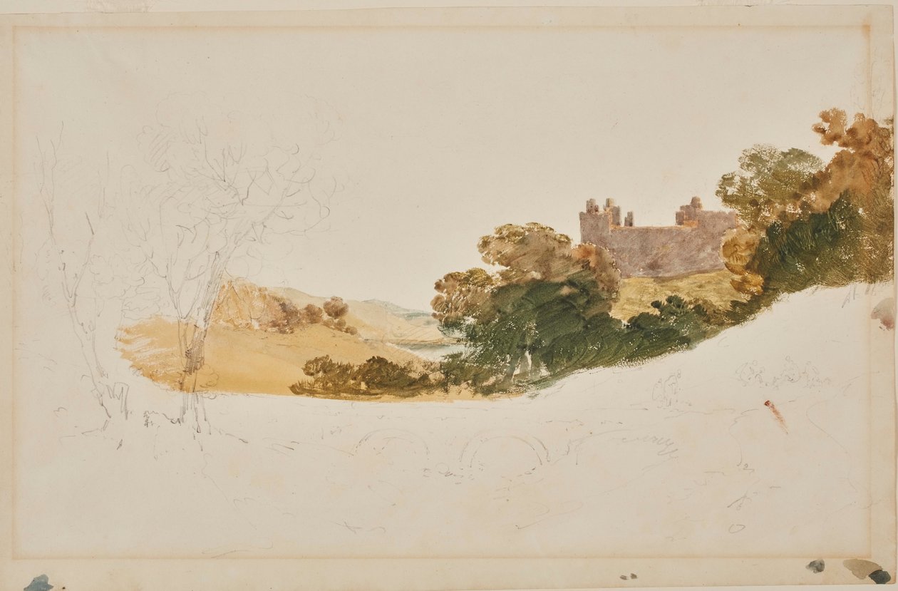 Palacio de Linlithgow, Escocia de Joseph Mallord William Turner