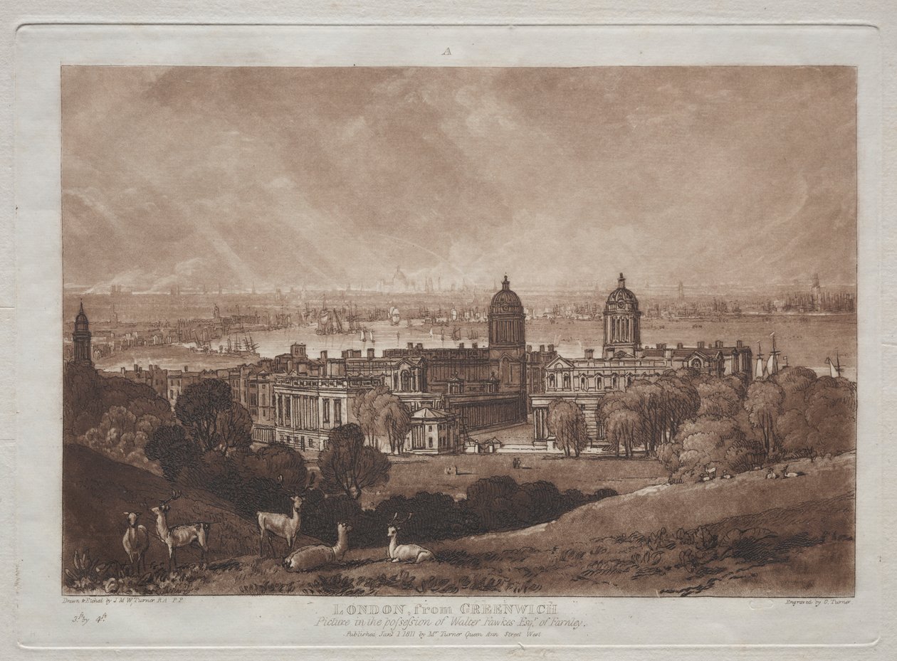 Londres desde Greenwich de Joseph Mallord William Turner