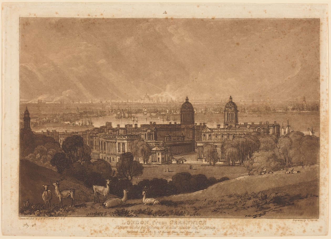 Londres desde Greenwich de Joseph Mallord William Turner