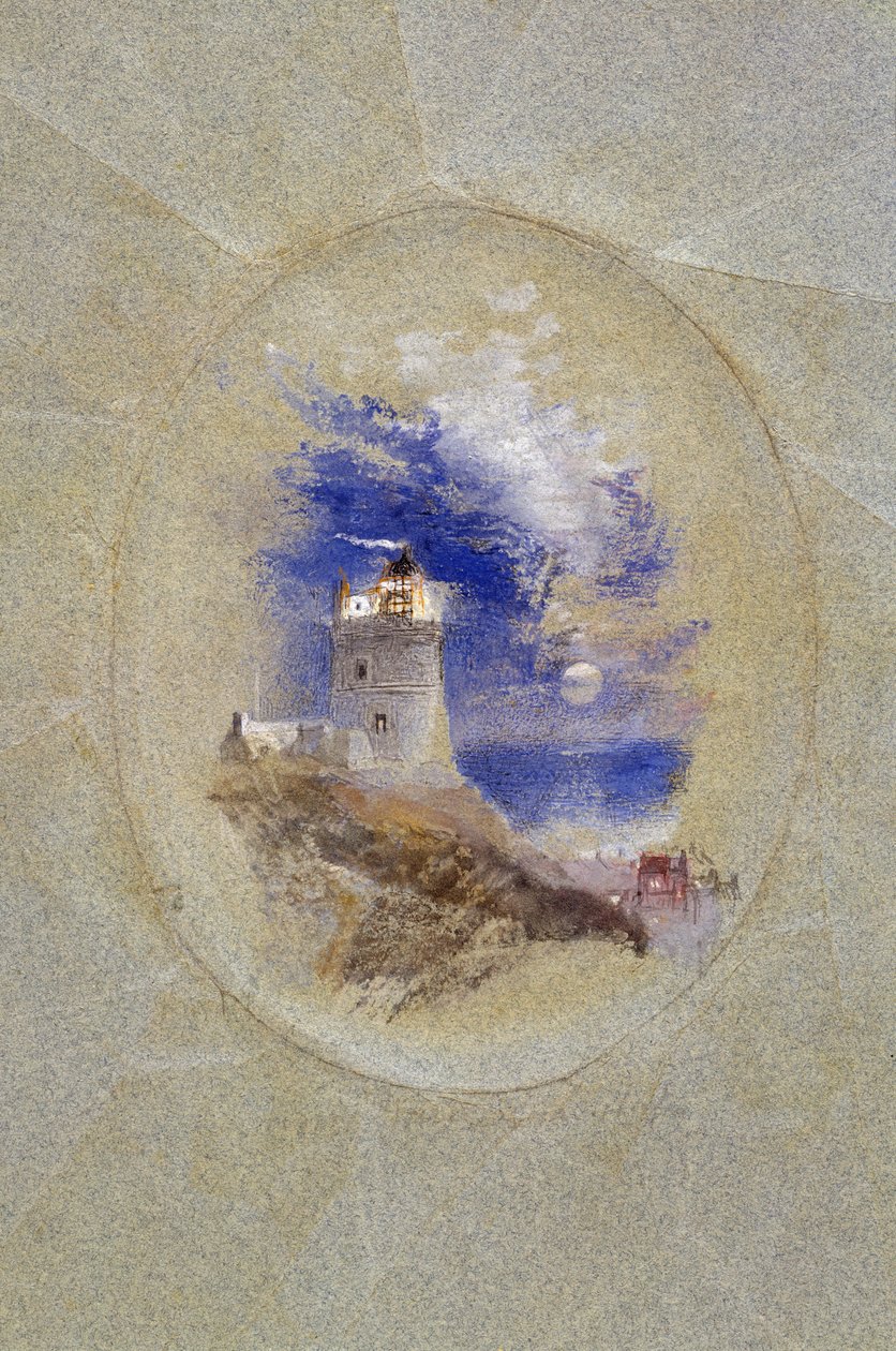 Faro de Lowestoffe, c.1827 (gouache sobre papel) de Joseph Mallord William Turner
