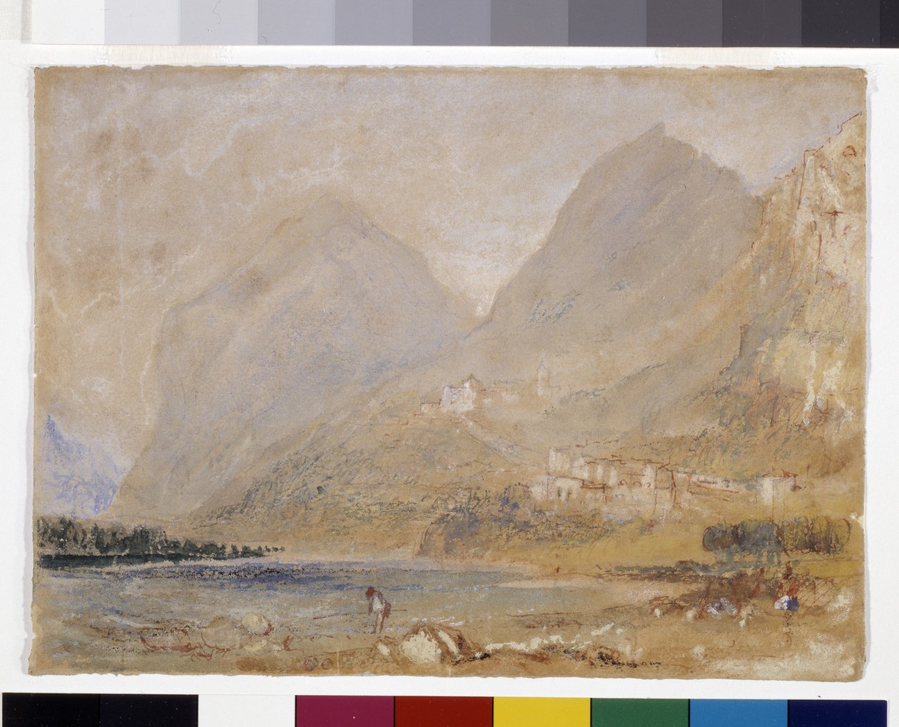 Martinswand, cerca de Innsbruck (acuarela y gouache sobre papel gris) de Joseph Mallord William Turner