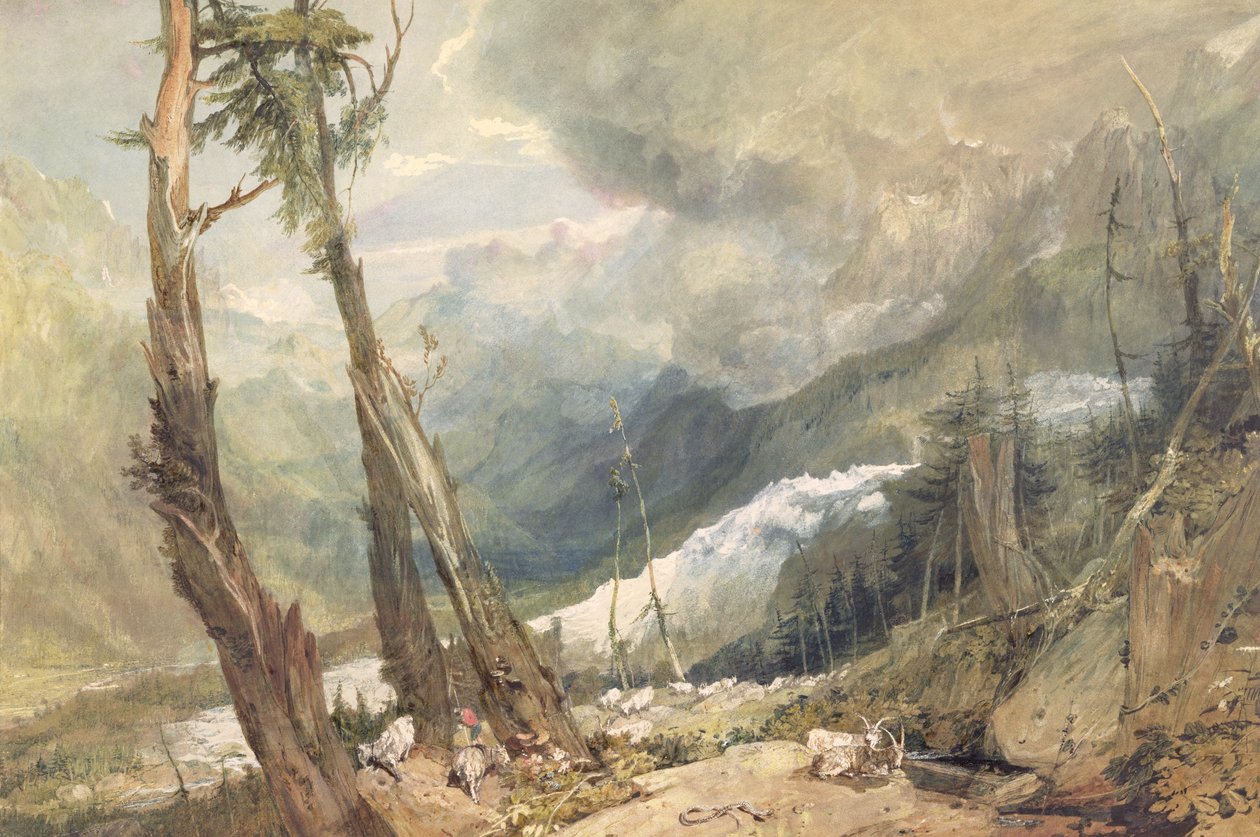 Mere de Glace, en el Valle de Chamouni, Suiza de Joseph Mallord William Turner