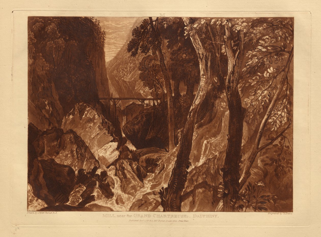 Molino cerca de la Grande Chartreuse de Joseph Mallord William Turner