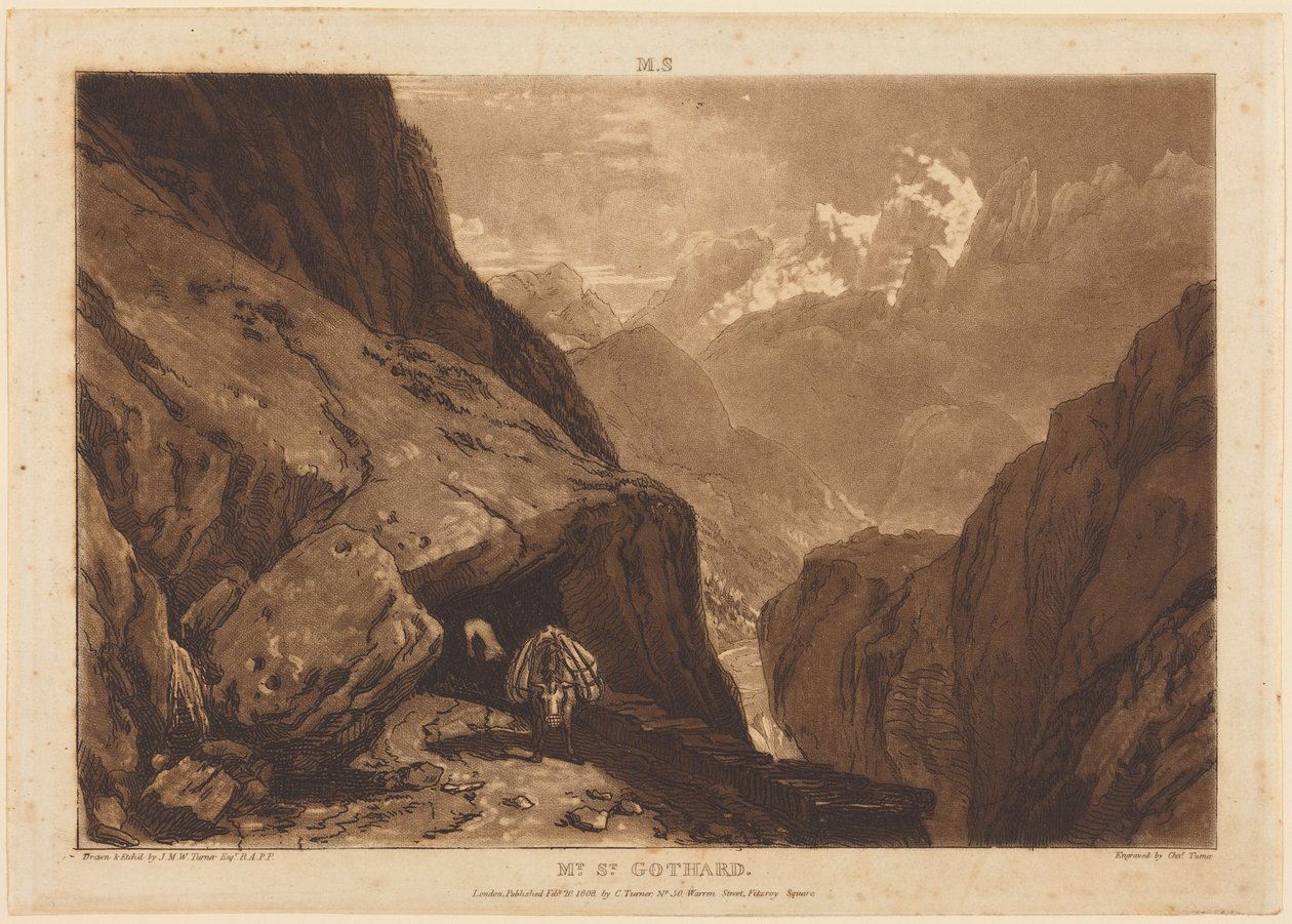 Paso de San Gotardo de Joseph Mallord William Turner