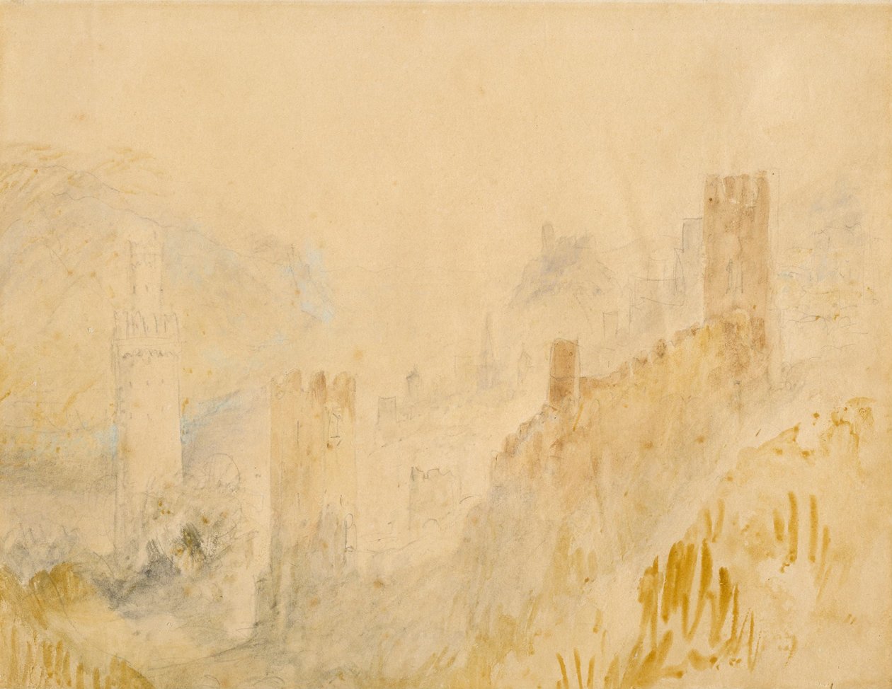 Oberwesel en el Rin de Joseph Mallord William Turner