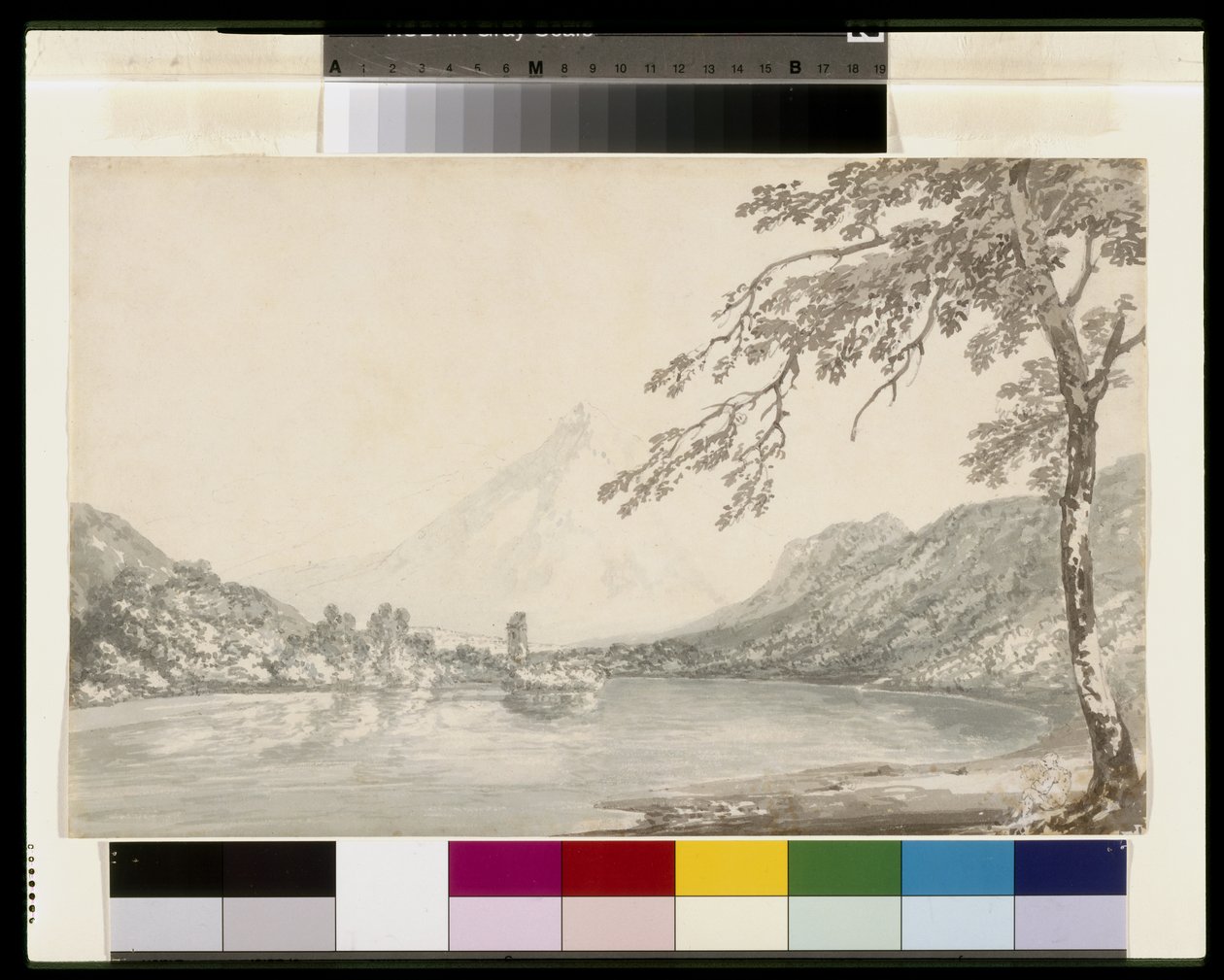 En el Aar entre Unterseen y el lago de Brienz de Joseph Mallord William Turner