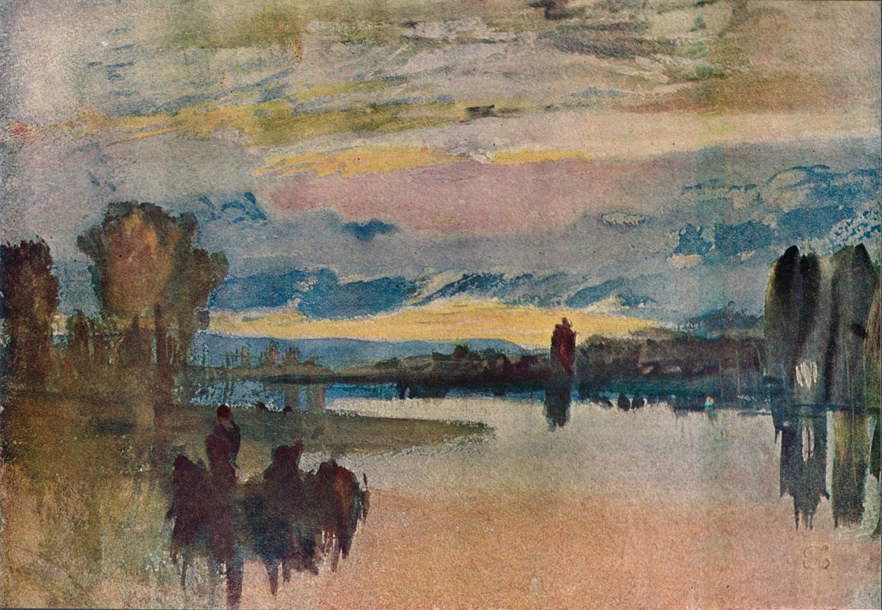 En el Lago de Petworth - Tarde de Joseph Mallord William Turner