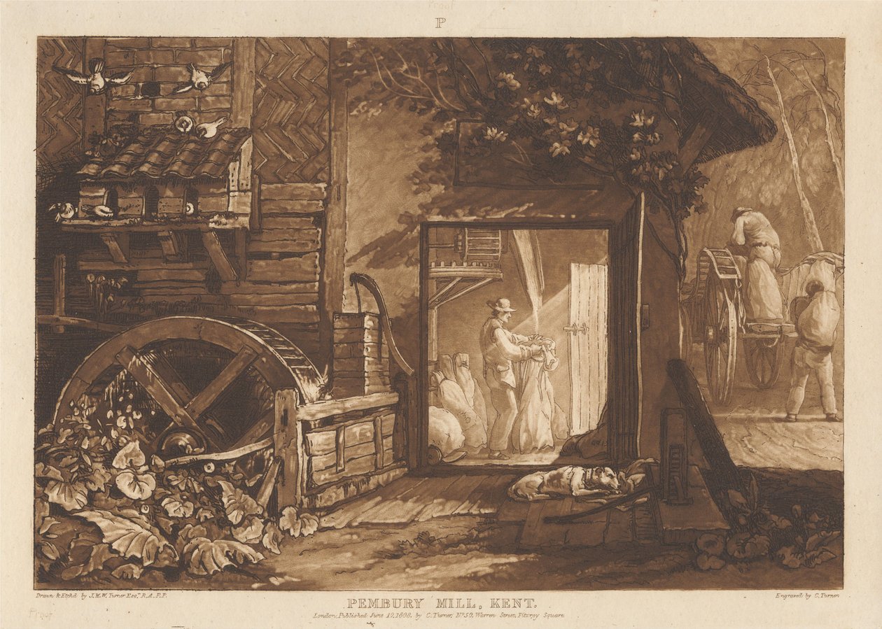 Molino de Pembury, Kent de Joseph Mallord William Turner