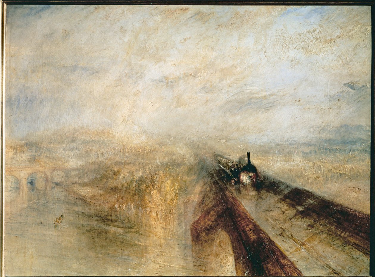 Lluvia, vapor y velocidad, antes de 1844 (óleo sobre lienzo) de Joseph Mallord William Turner