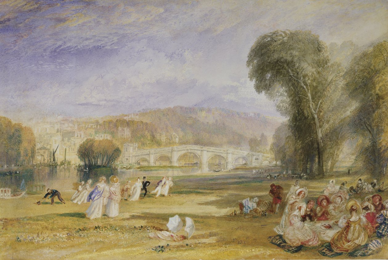 Richmond Hill y Puente, Surrey, c.1828-9 de Joseph Mallord William Turner