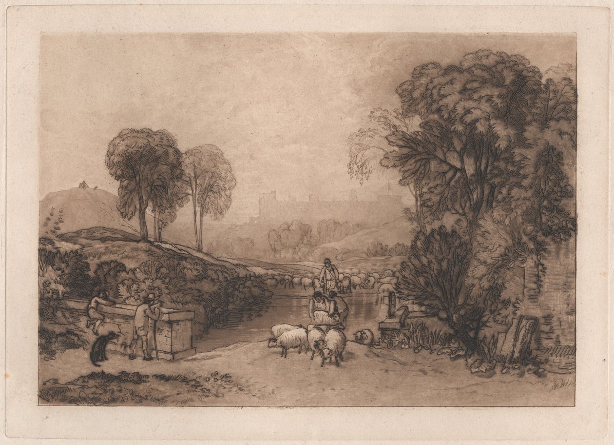 Lavado de ovejas, Windsor de Joseph Mallord William Turner