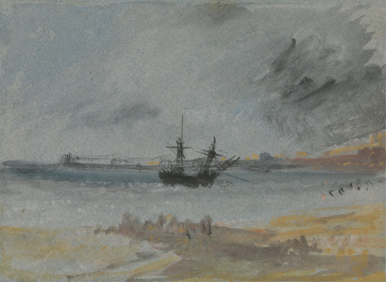 Barco encallado Brighton de Joseph Mallord William Turner