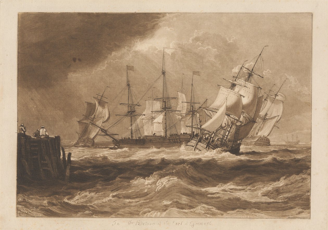 Barcos con brisa de Joseph Mallord William Turner