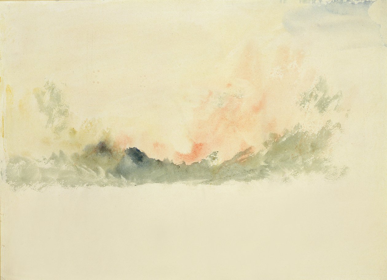 Estudio del cielo de Joseph Mallord William Turner