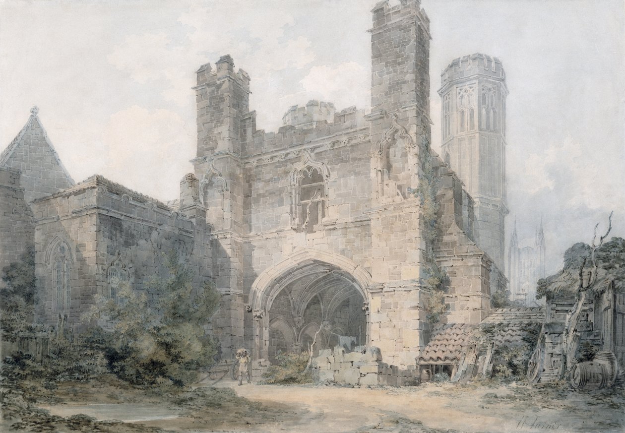 Puerta de San Agustín, Canterbury, c.1797 de Joseph Mallord William Turner