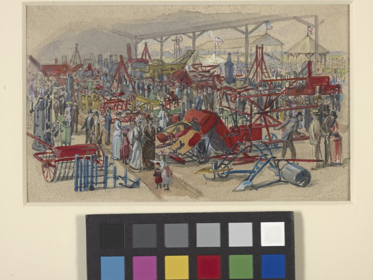 State Fair (acuarela sobre lápiz sobre papel blanco hueso) de Joseph Mallord William Turner