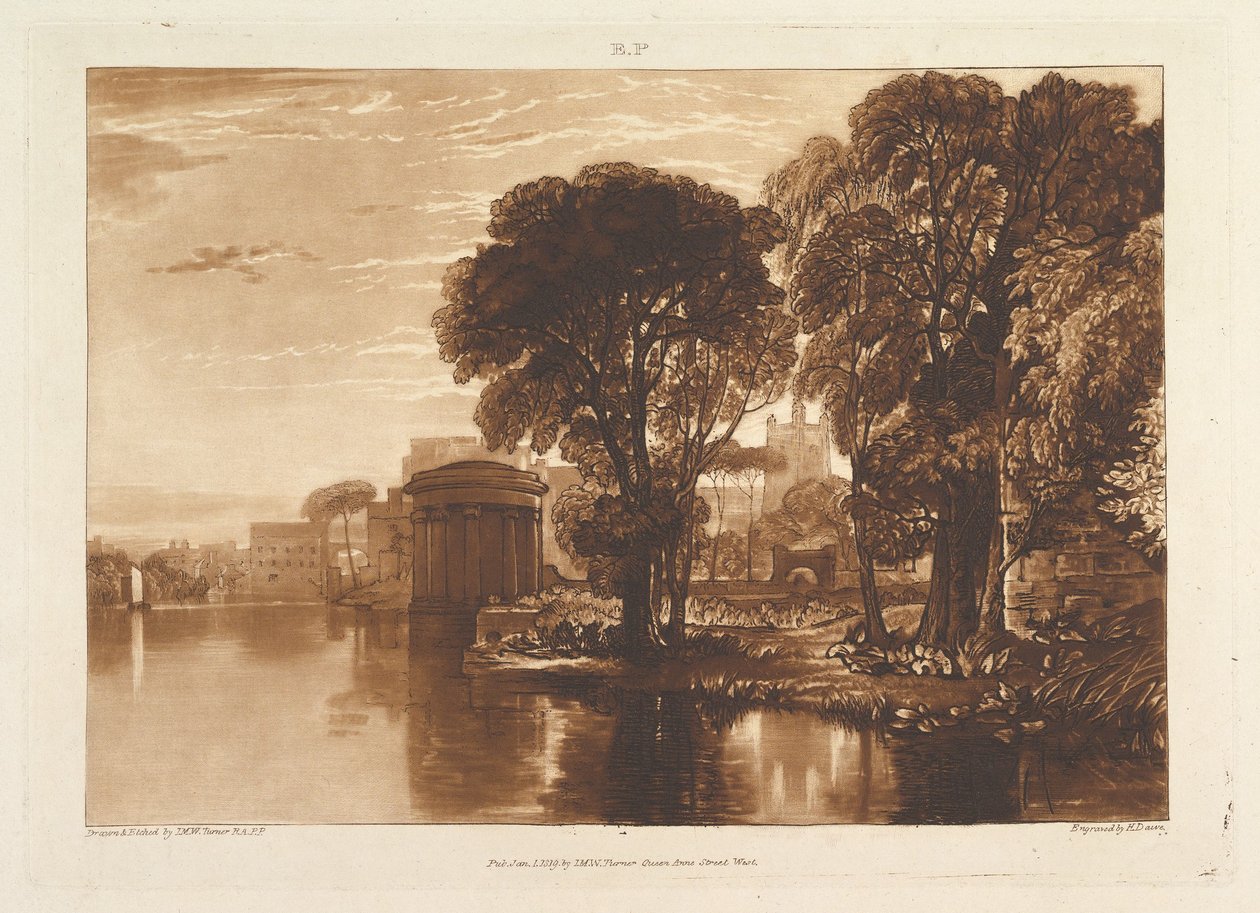 El Alcove, Isleworth Liber Studiorum, parte XIII, placa 63 de Joseph Mallord William Turner