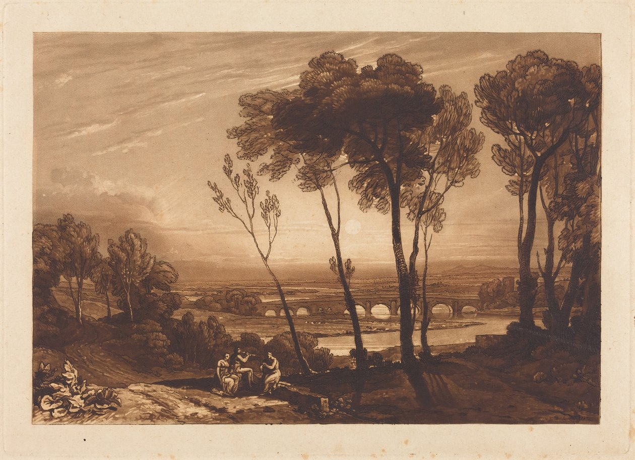 El puente a media distancia de Joseph Mallord William Turner