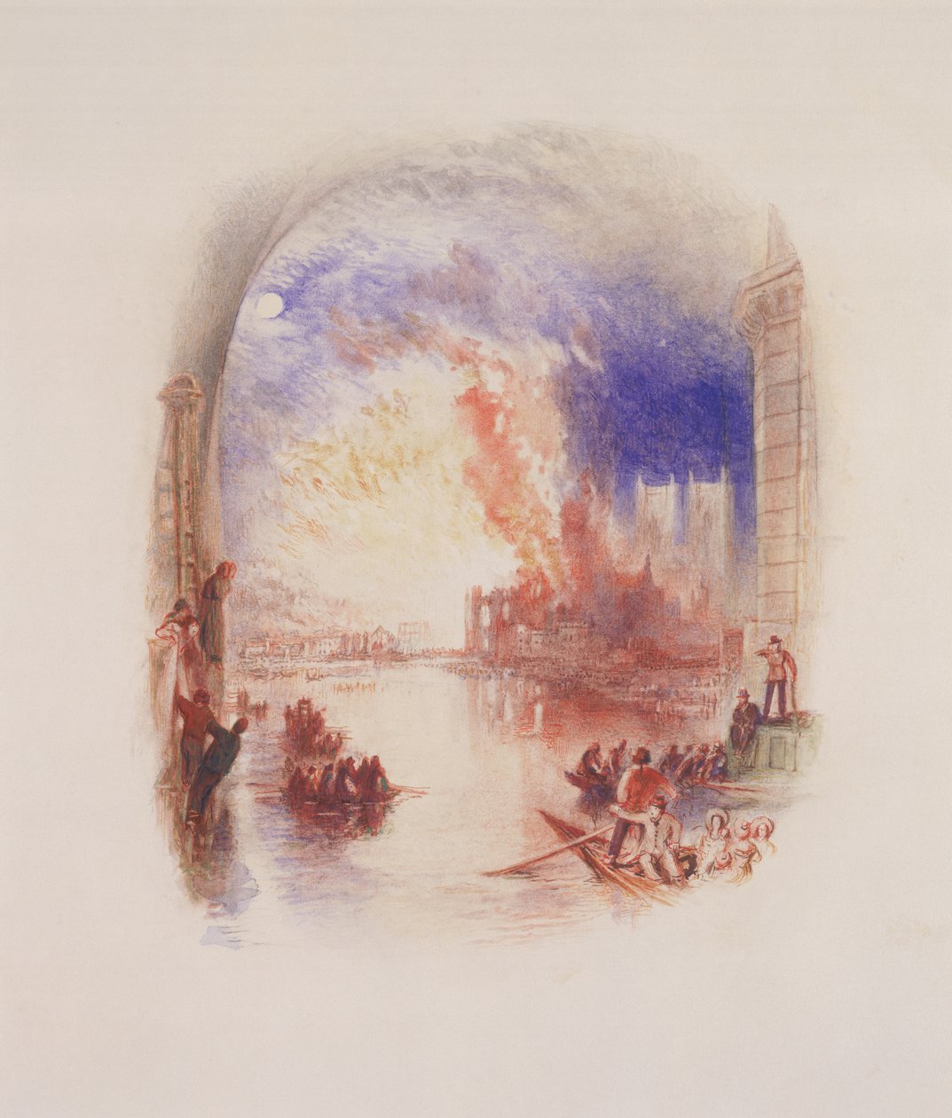 El incendio de las Casas del Parlamento de Joseph Mallord William Turner